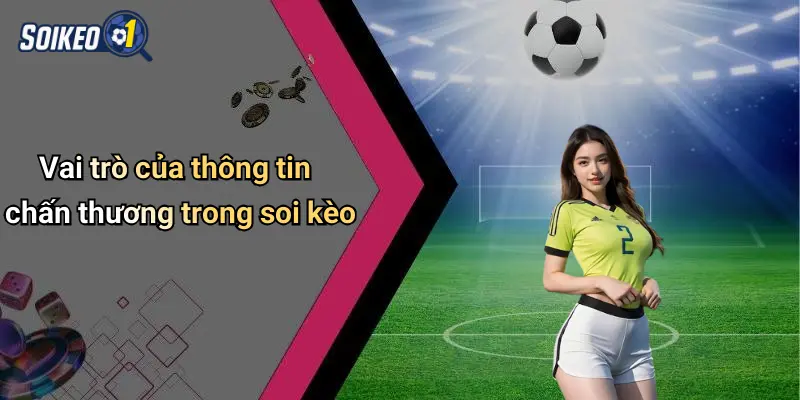 Vai trò của thông tin chấn thương trong soi kèo