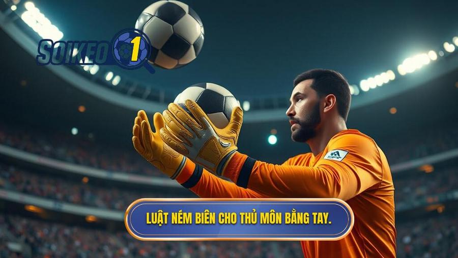 1. Luật ném biên cho thủ môn bằng tay.