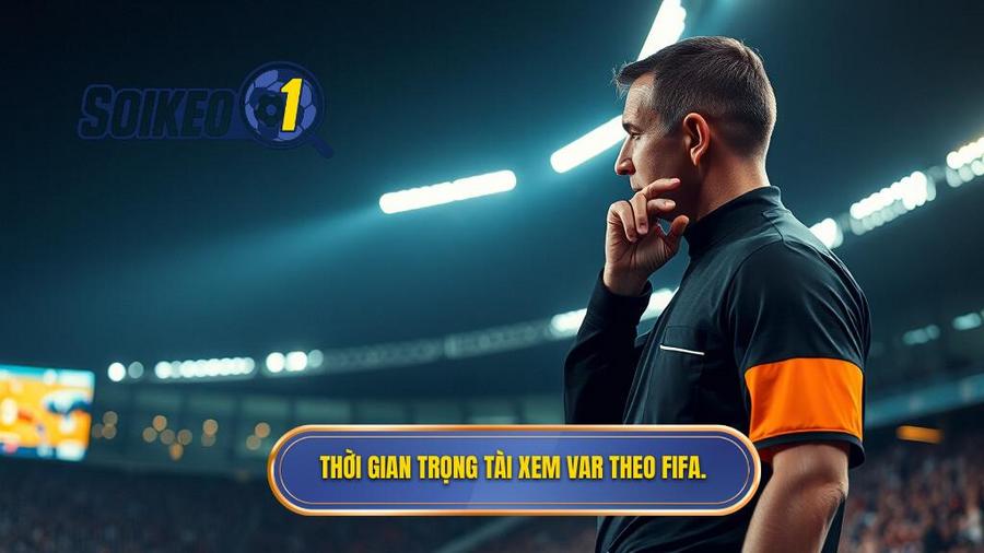 1. Thời gian trọng tài xem VAR theo FIFA.