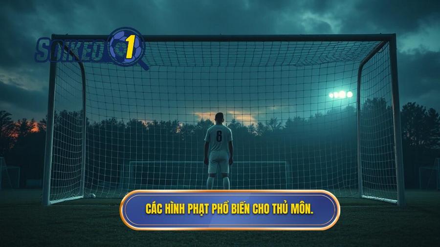2. Các hình phạt phổ biến cho thủ môn.