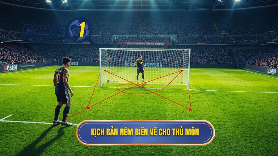 2. Kịch bản ném biên về cho thủ môn