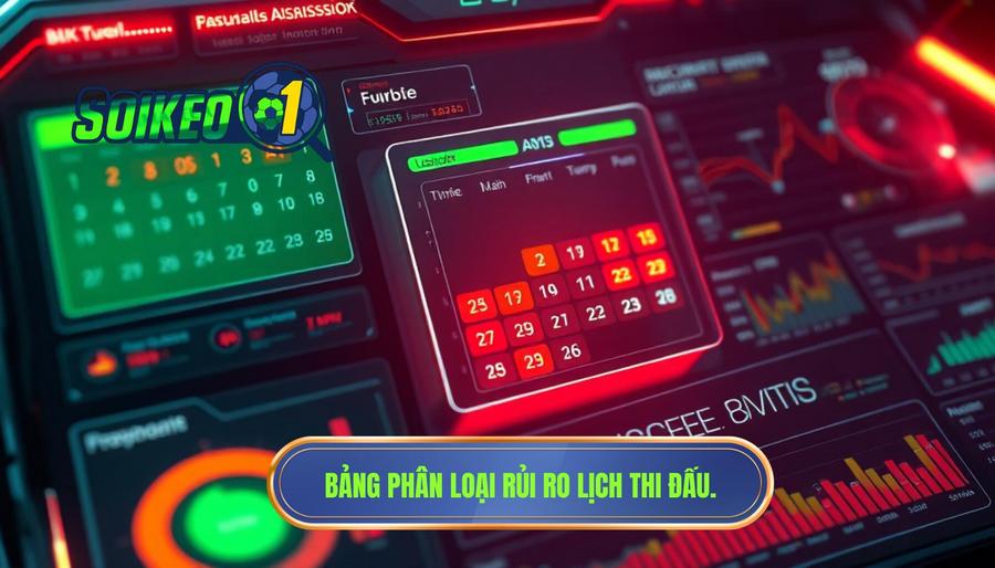 3. Bảng phân loại mức độ rủi ro dựa trên lịch thi đấu 3. Bảng phân loại mức độ rủi ro dựa trên lịch thi đấu
